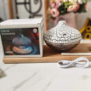 دستگاه بخور سرد مدل ZJ-136 ظرفیت ۳۰۰ میلی‌لیتر با نور RGB